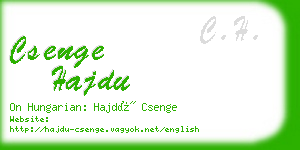 csenge hajdu business card